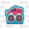 Monster Truck Hauling Heart Cookie Cutter - Love Truck, Valentine's Day Theme product 1